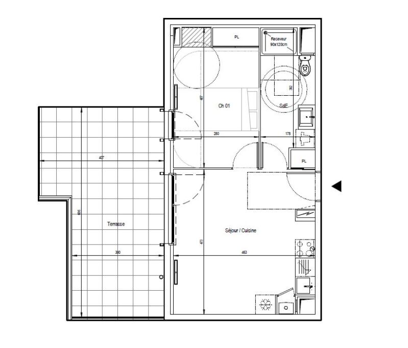 Appartement T2 – 740€/mois