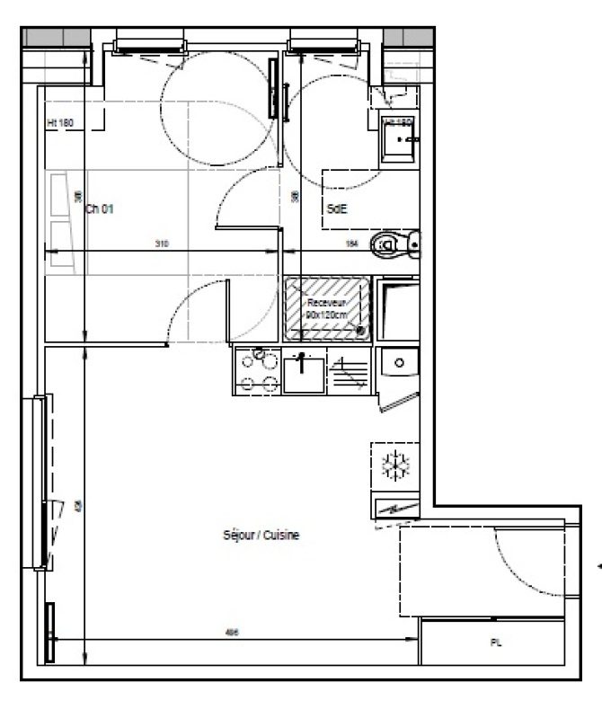 Appartement T2 – 41m² – 760€/mois