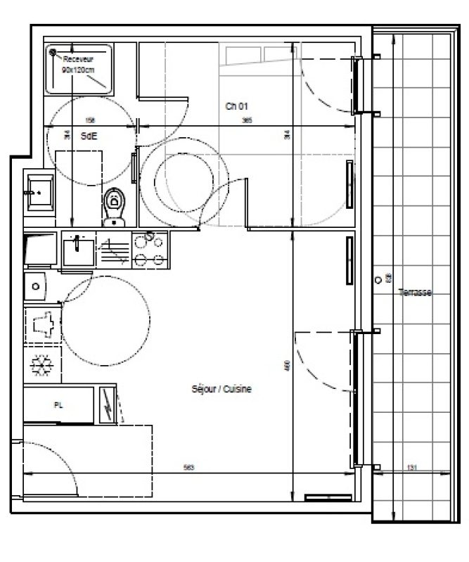 Appartement T2 – 42m² – 800€/mois