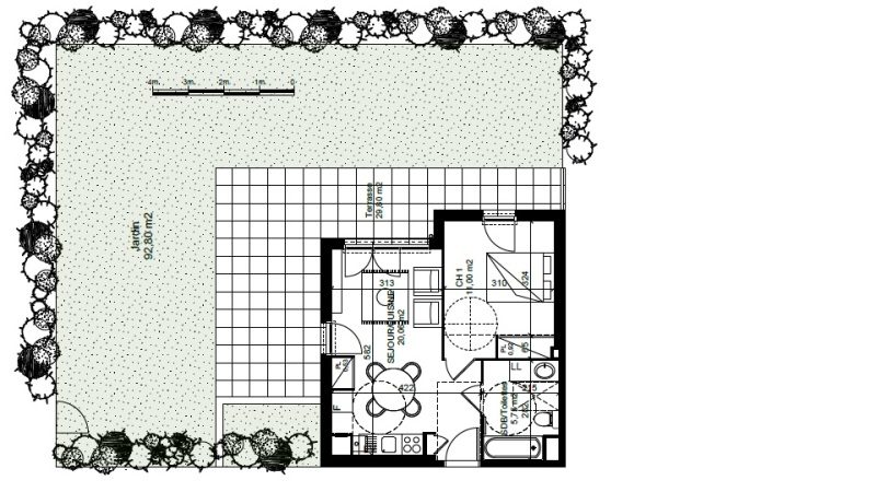 Appartement T2 – 38m² – 587€/mois