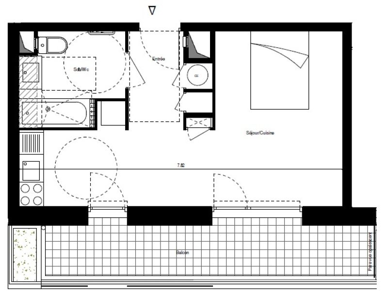 Appartement T1 – 31m² – 495€/mois