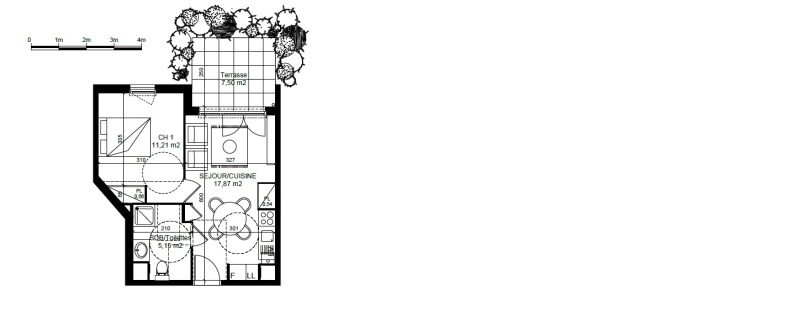 Appartement T2 – 35m² – 565€/mois