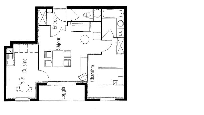 Appartement T2 – 46m² – 697€/mois